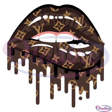 lv dripping lips png|Louis Vuitton Dripping Lips SVG, LV Lips, Louis Vuitton Lips.